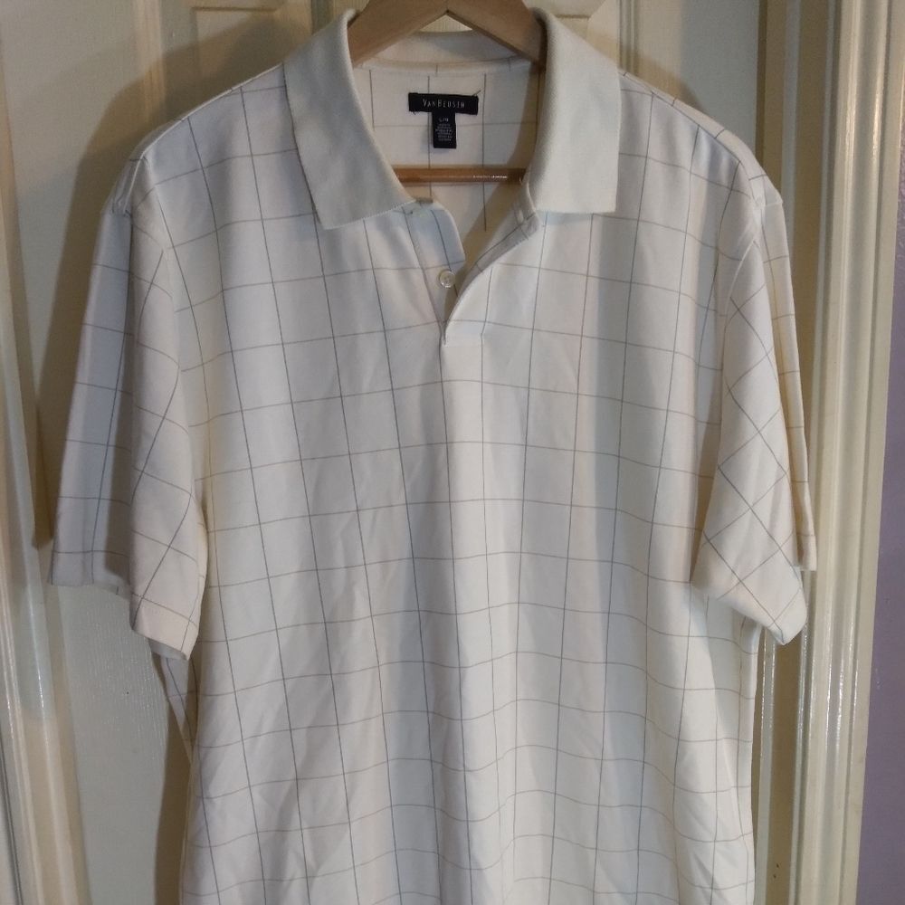 Van Hessen Polo Shirt Pale Yellow Sz L/G Golf